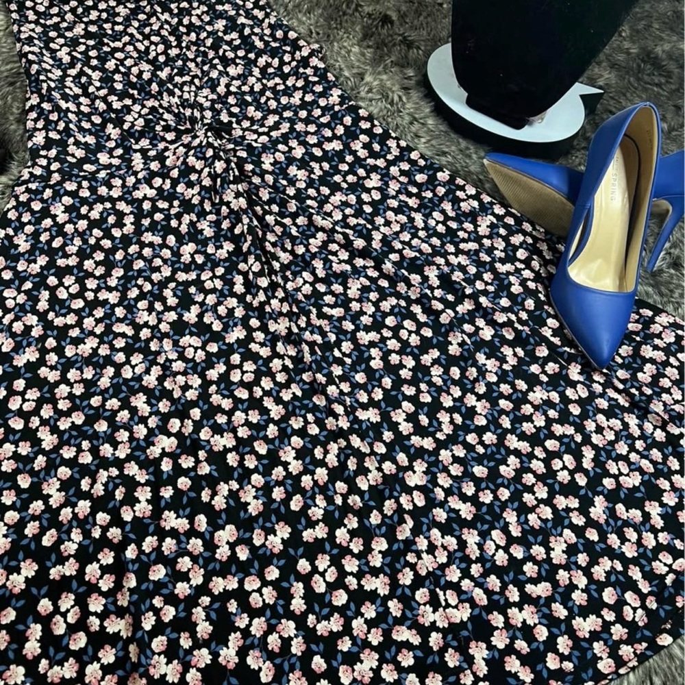 Michel Studio Black Floral Dress